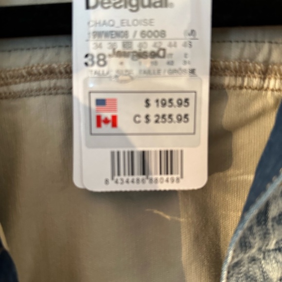 Brand:Desigual... Size 4 gorgeous denim jacket - Picture 6 of 9